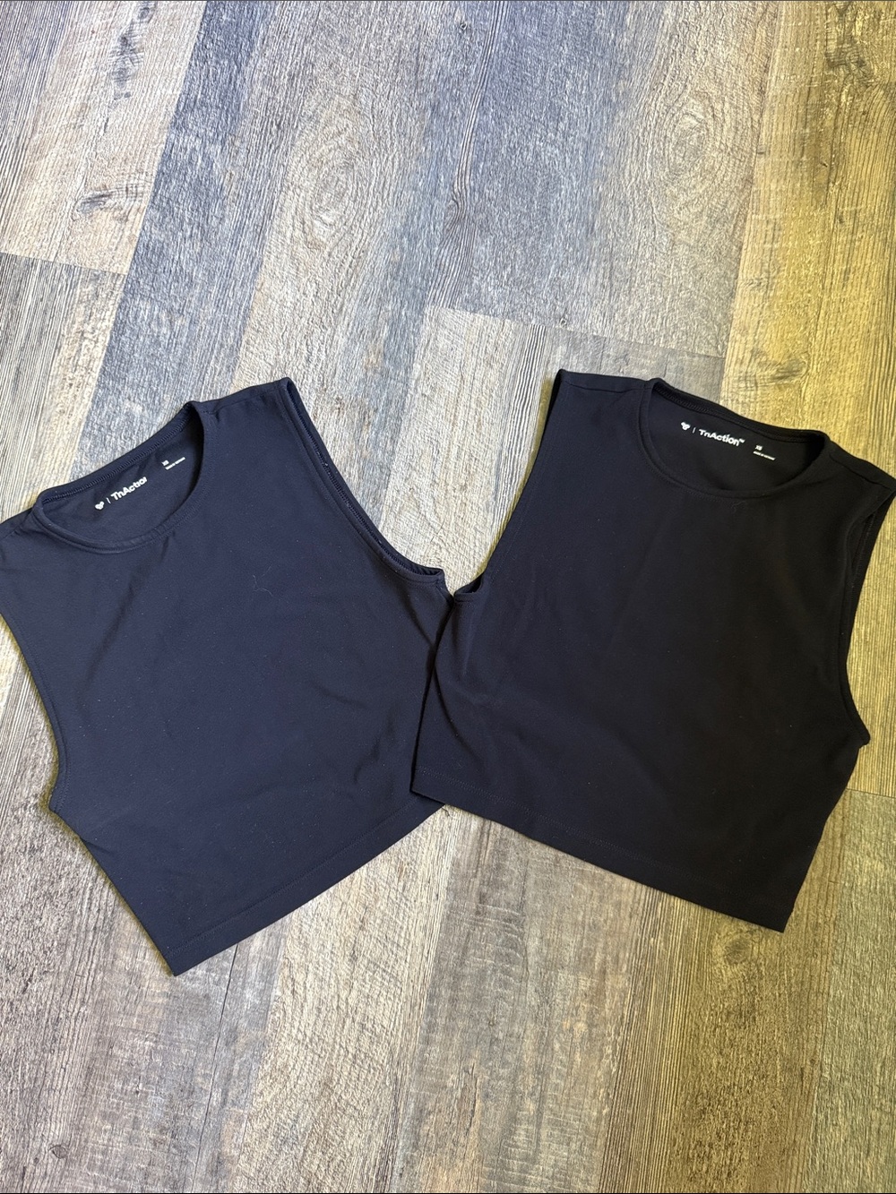 TNA Butter Black Cropped Tank Tops (Set of 2) - Picture 2 of 5